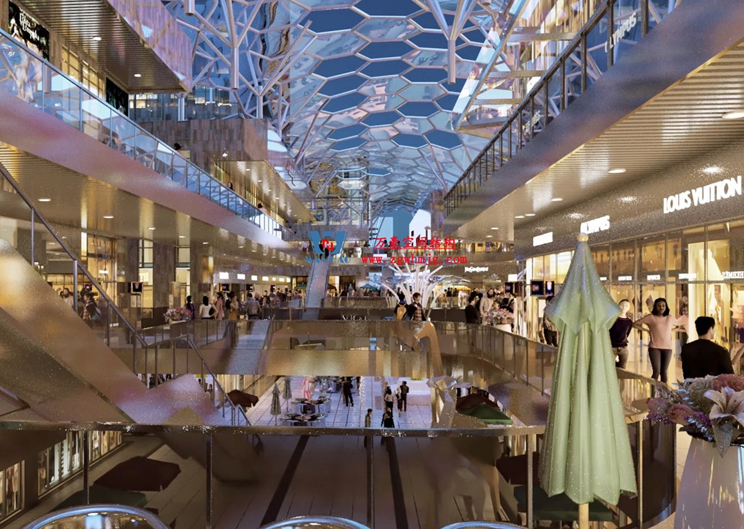 賦含夢幻色彩的商業街膜結構天幕，即將閃亮登場！