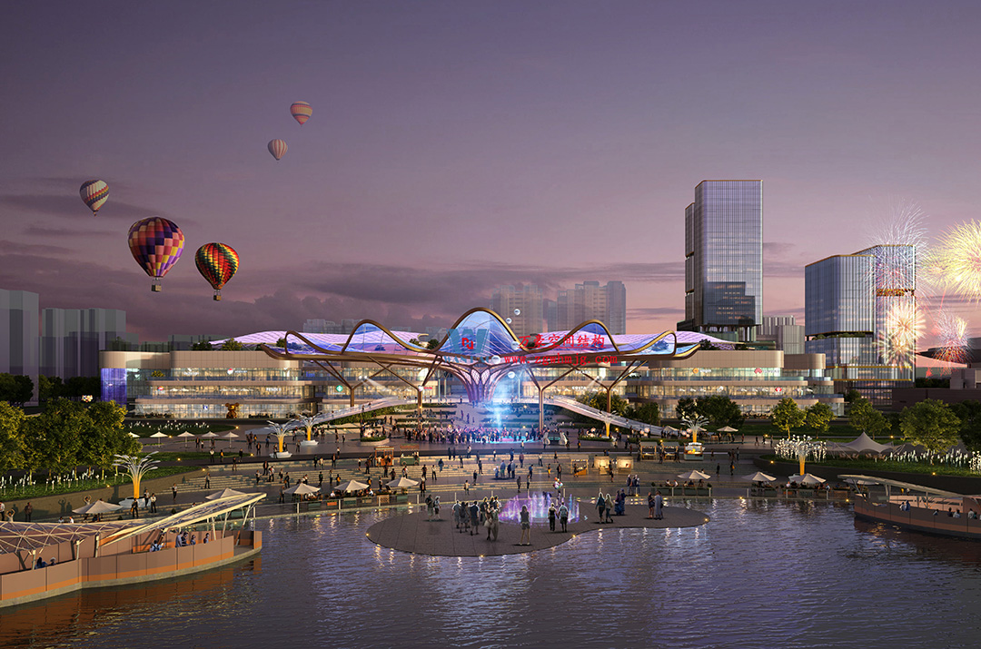 喜報｜浙江萬豪集團成功中標石家莊太平河片區合生匯大型ETFE商業天幕！